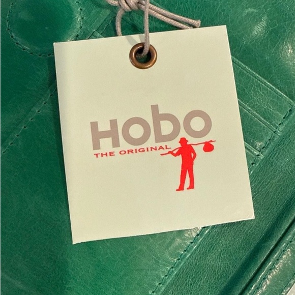 HOBO Lauren Green Leather Double Frame Clutch Wallet - Picture 9 of 9